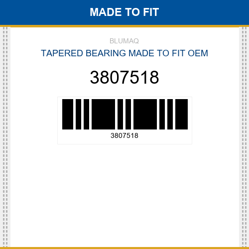 3807518 Tapered bearing Made to fit