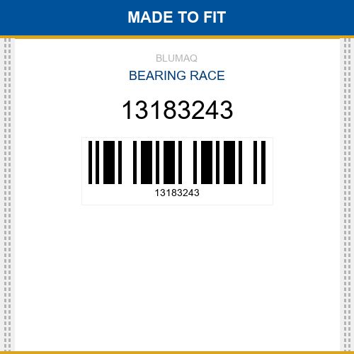 13183243 Bearing race Made to fit for VOLVO