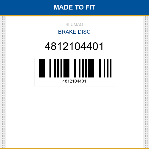 4812104401 Brake disc Made to fit for DYNAPAC