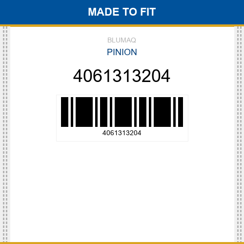 4061313204 Pinion Made to fit for VARIOS