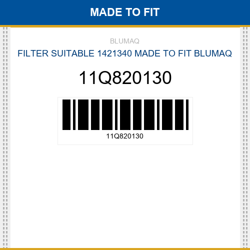 11Q820130 Filter suitable 1421340 Made to fit for HYUNDAI
