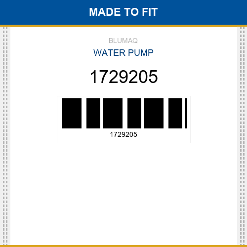 1729205 Water pump Made to fit for CATERPILLAR
