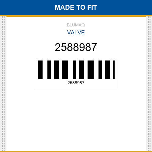 2588987 Valve Made to fit