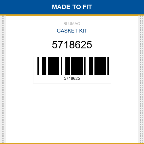5718625 Gasket kit Made to fit for CATERPILLAR