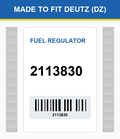 02113830 Fuel regulator Made to fit for DEUTZ