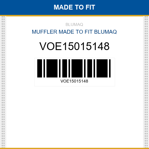 VOE15015148 Muffler Made to fit for VOLVO