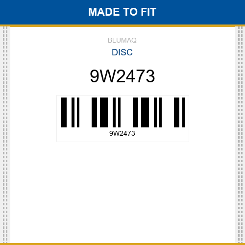 9W2473 Disc Made to fit