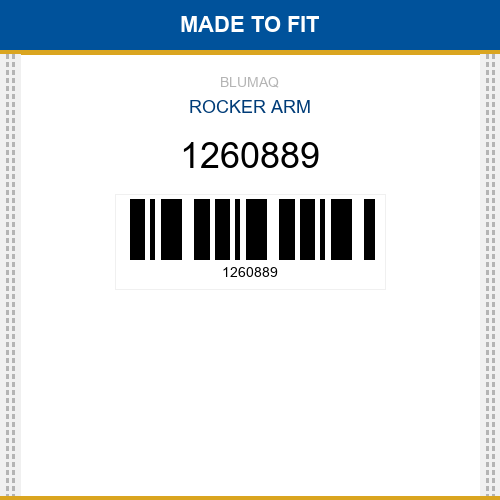 1260889 Rocker arm Made to fit