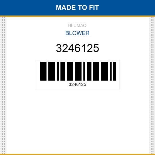 3246125 Blower Made to fit for CATERPILLAR