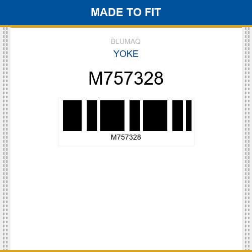 M757328 Yoke Made to fit for BOBCAT