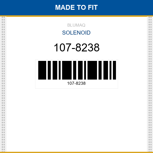 107-8238 Solenoid Made to fit for CATERPILLAR