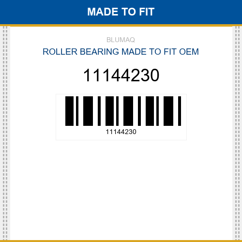 11144230 Roller bearing Made to fit for VOLVO