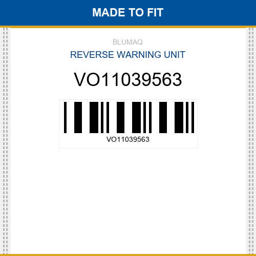 VO11039563 Reverse warning unit Made to fit for VOLVO