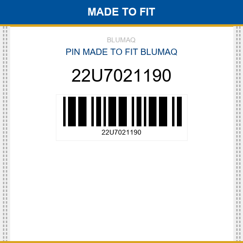 22U7021190 Pin Made to fit for KOMATSU