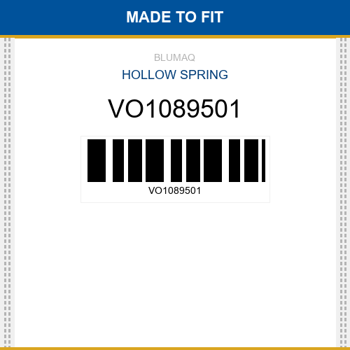 VO1089501 Hollow spring Made to fit for VOLVO