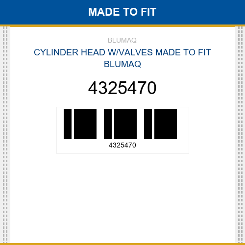 4325470 Cylinder head w/valves Made to fit for CATERPILLAR
