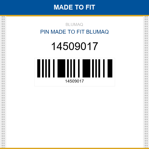14509017 Pin Made to fit for VOLVO