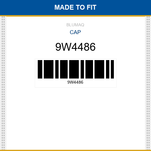 9W4486 Cap Made to fit for CATERPILLAR
