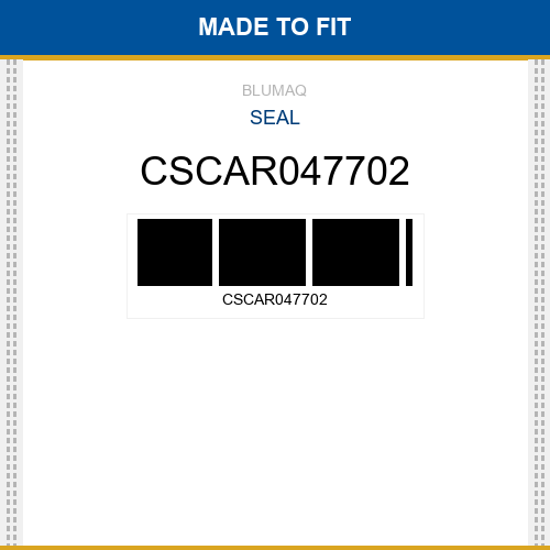 CSCAR047702 Seal Made to fit for CASE