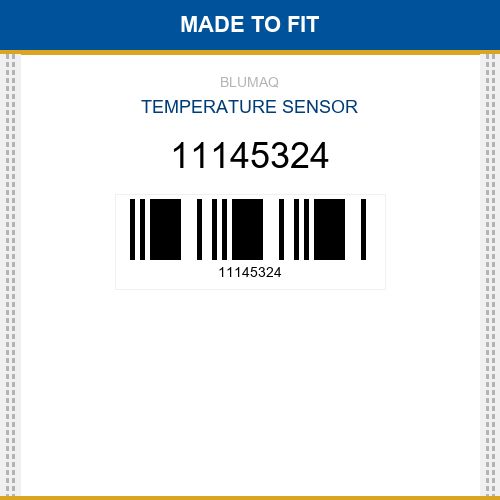 11145324 Temperature sensor Made to fit for VOLVO