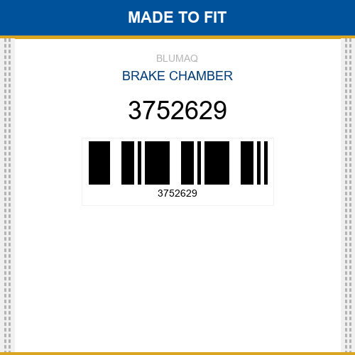 3752629 Brake chamber Made to fit