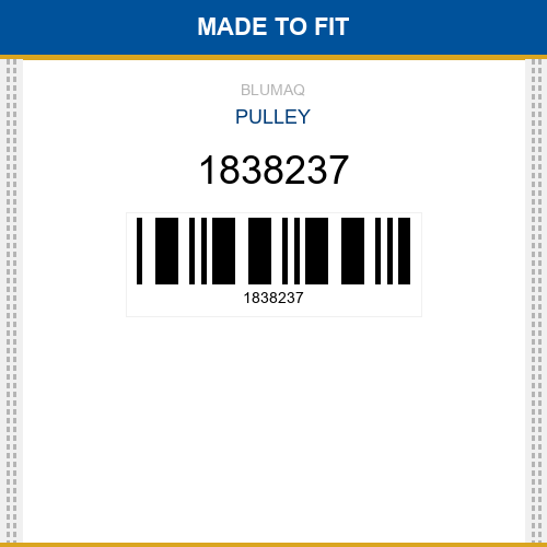 1838237 Pulley Made to fit