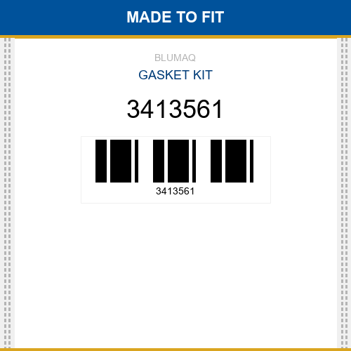 3413561 Gasket kit Made to fit