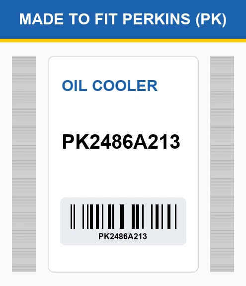 PK2486A213 Oil cooler Made to fit for PERKINS