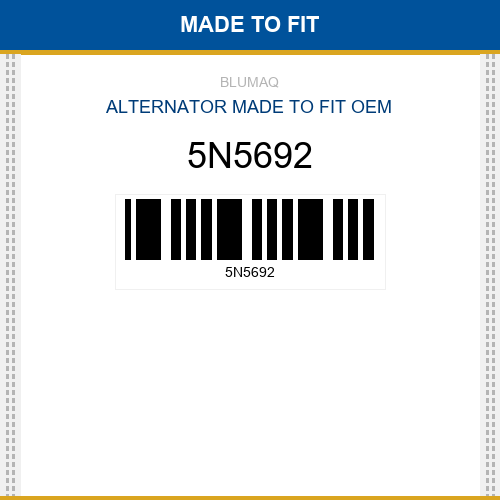 5N5692 Alternator Made to fit for CATERPILLAR