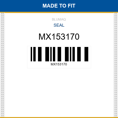 MX153170 Seal Made to fit for Daewoo - Doosan