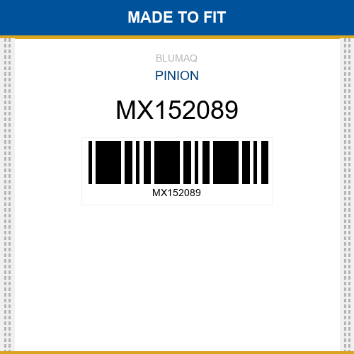 MX152089 Pinion Made to fit for Daewoo - Doosan