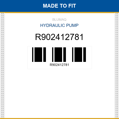 R902412781 Hydraulic pump Made to fit for VARIOS