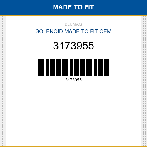 3173955 Solenoid Made to fit for CATERPILLAR