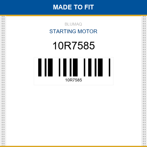 10R7585 Starting motor Made to fit for CATERPILLAR