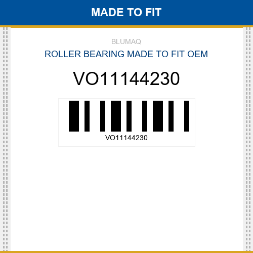 VO11144230 Roller bearing Made to fit for VOLVO