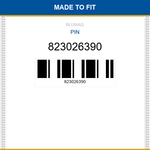 823026390 Pin Made to fit for VOLVO