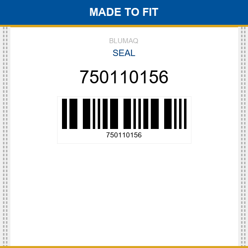 750110156 Seal Made to fit for Daewoo - Doosan