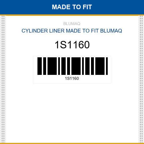 1S1160 Cylinder liner Made to fit for CATERPILLAR