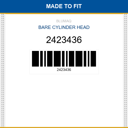 2423436 Bare cylinder head Made to fit