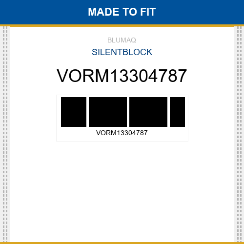 VORM13304787 Silentblock Made to fit for VOLVO