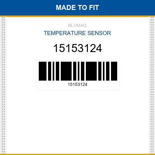 15153124 Temperature sensor Made to fit for VOLVO