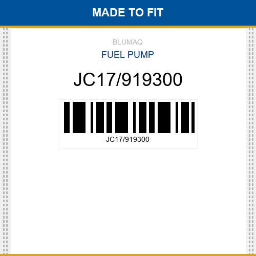 JC17/919300 Fuel pump Made to fit for JCB