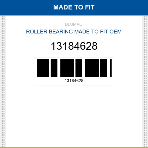 13184628 Roller bearing Made to fit for VOLVO