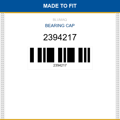 2394217 Bearing cap Made to fit for CATERPILLAR