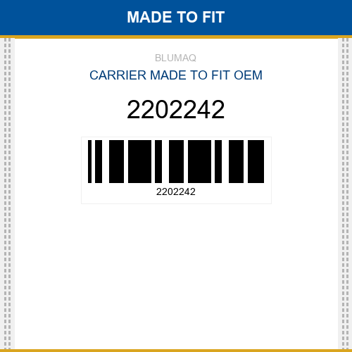 2202242 Carrier Made to fit for JCB