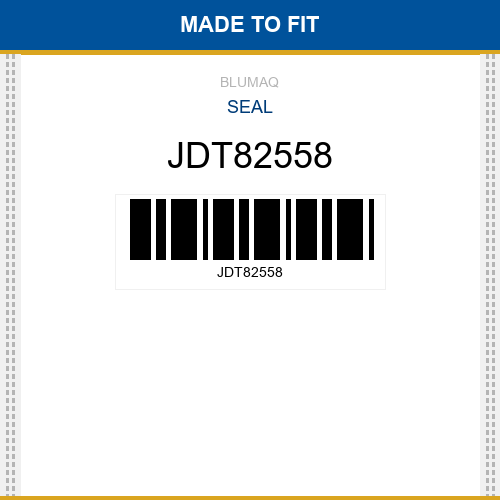 JDT82558 Seal Made to fit for JOHN DEERE