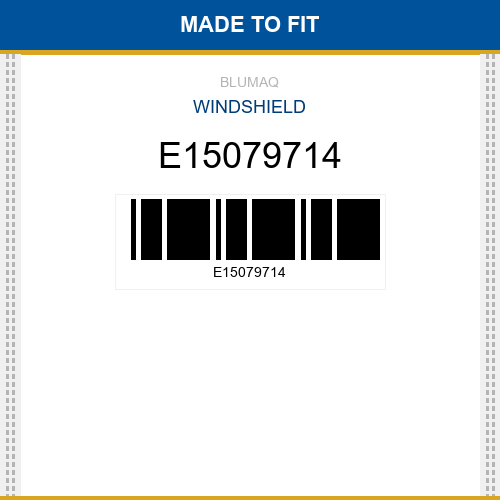 E15079714 Windshield Made to fit for VOLVO