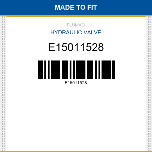 E15011528 Hydraulic valve Made to fit for VOLVO