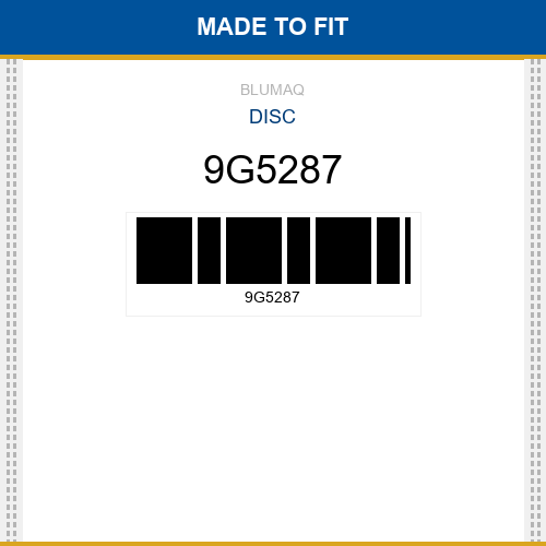 9G5287 Disc Made to fit for CATERPILLAR