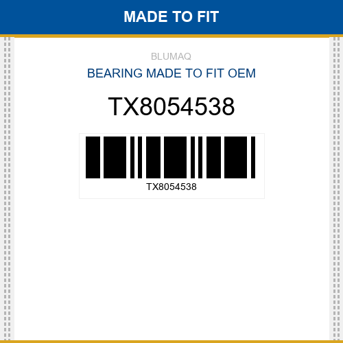 TX8054538 Bearing Made to fit for TEREX